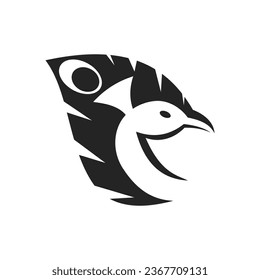 peacock logo template Isolated. Brand Identity. Icon Abstract Vector graphic