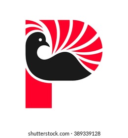 peacock logo vector.