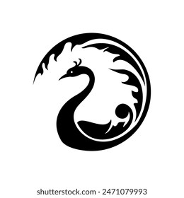 peacock logo vector art design
