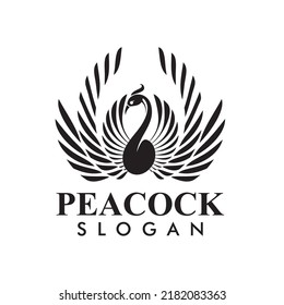 peacock logo vector best art design