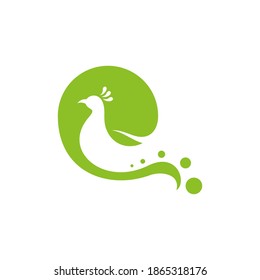 
Plantilla vectorial del logotipo de pavo real, conceptos de diseño del logotipo de pavo real creativo, Ilustración