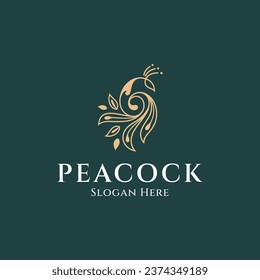 Peacock Luxury Logo Monoline Concept