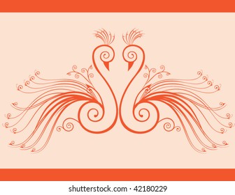 Peacock pair