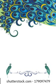 Peacock pattern background