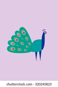 Peacock Pavao Vector