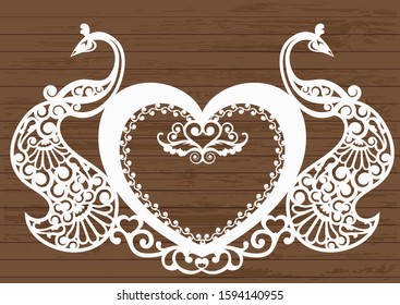 Peacock railing for laser cutting
