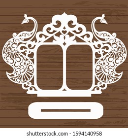 Peacock railing for laser cutting