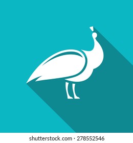 Peacock sign. Vector Illustration