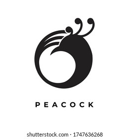 Pfau schlichte, moderne, elegante, professionelle Logo-Design