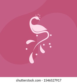 Peacock symbol vector art illustration