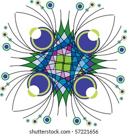 Peacock Tail Feather Inspired Design