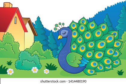 Peacock theme image 5 - eps10 vector illustration.