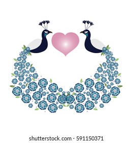 Peacock vector.
