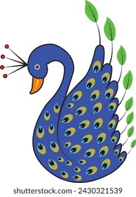 Peacock Vector Art T-Shirt Design