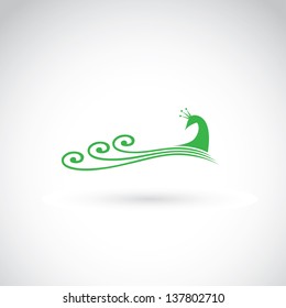 Peacock - vector illustration