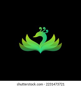 peacock vector illustration for an icon,symbol or logo. peacock template logo 