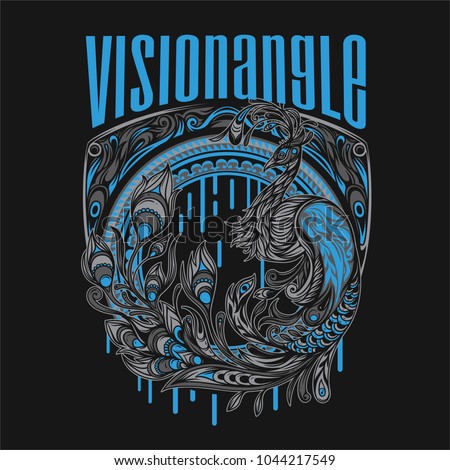 Peacock Vision Angle Illustration