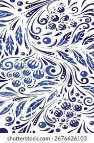 Peacock wings unique design blue and black background