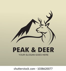 Peak and Deer Logo