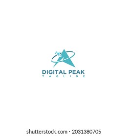 peak digital technology logo design