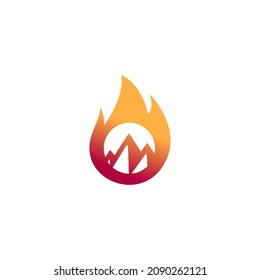 Peak fire energy logo design