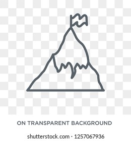 Peak icon. Peak design concept from  collection. Simple element vector illustration on transparent background.