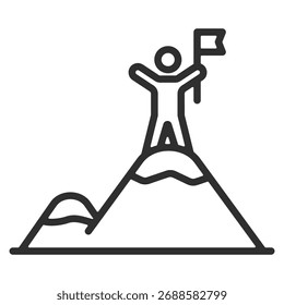 Peak Icon Single Vector Collection