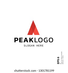 Peak logo icon design template elements 