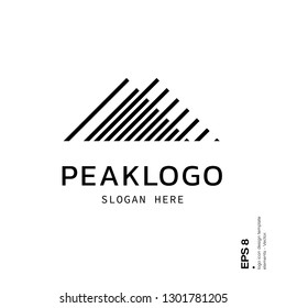 Peak logo icon design template elements 