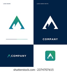 Peak Logo Vector Icon Illustration Design