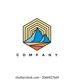 Peak Logo vector illustration design for your company