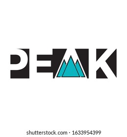 Peak Logotype Letter Design Vector Stock Vector (Royalty Free ...