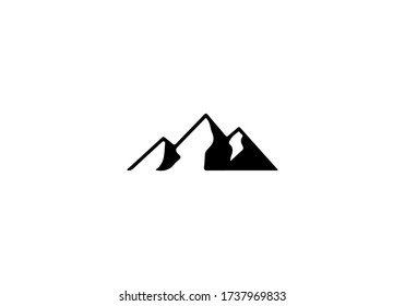 peak of mountain logo vector