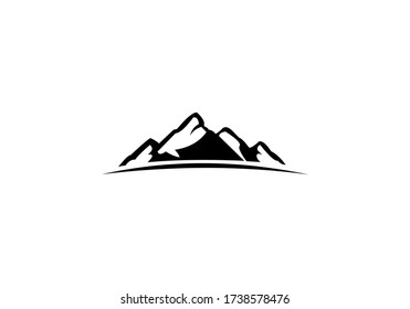 peak of mountain logo vector