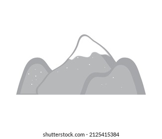 icono de nieve de montaña pico