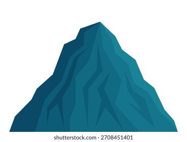Pico da Montanha. Ilustração de vetor.