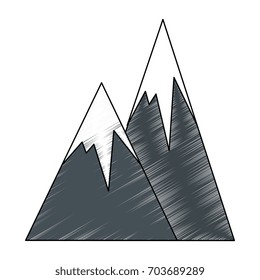 Peak mountains landscape