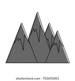 Peak mountains landscape