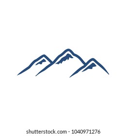 Peak vector logo. Hill. Mount. Mountain.