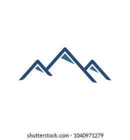 Peak vector logo. Hill. Mount. Mountain.