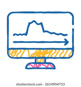 peak voltage surges doodle icon sketch vector. peak voltage surges sign. isolated symbol illustration