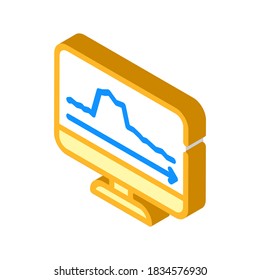 peak voltage surges isometric icon vector. peak voltage surges sign. isolated symbol illustration