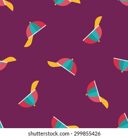 Peaked cap flat icon,eps10 seamless pattern background