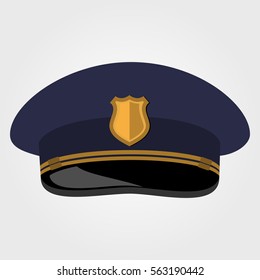 Peaked Cap Flat Style Design Stock Vector (Royalty Free) 563190442 ...