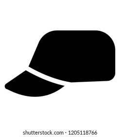 
A peaked cap used as head and face protection 
