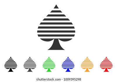 Peaks Suit icon. Vector illustration style is a flat iconic peaks suit symbol with grey, yellow, green, blue, red, black color versions. Designed for web and software interfaces.