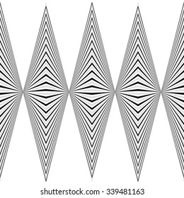 Peaky, pointed shapes abstract seamless pattern / background.