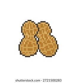 Icono de frijol de maní pixel art