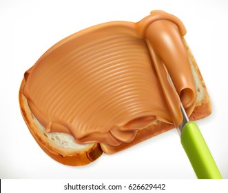 Peanut Butter, 3d Vector Icon