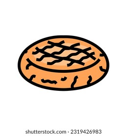 peanut butter cookies food snack color icon vector. peanut butter cookies food snack sign. isolated symbol illustration